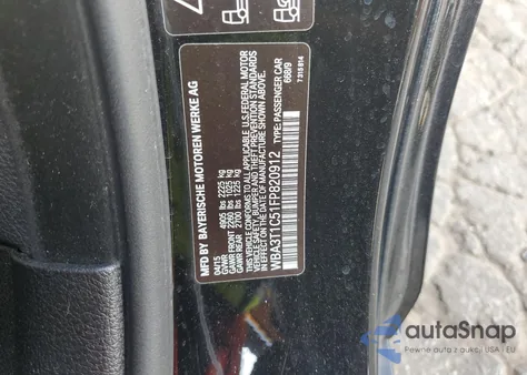 2015 BMW 428 Xi Sulev z USA, uszkodzony, nr VIN WBA3T1C51FP820912